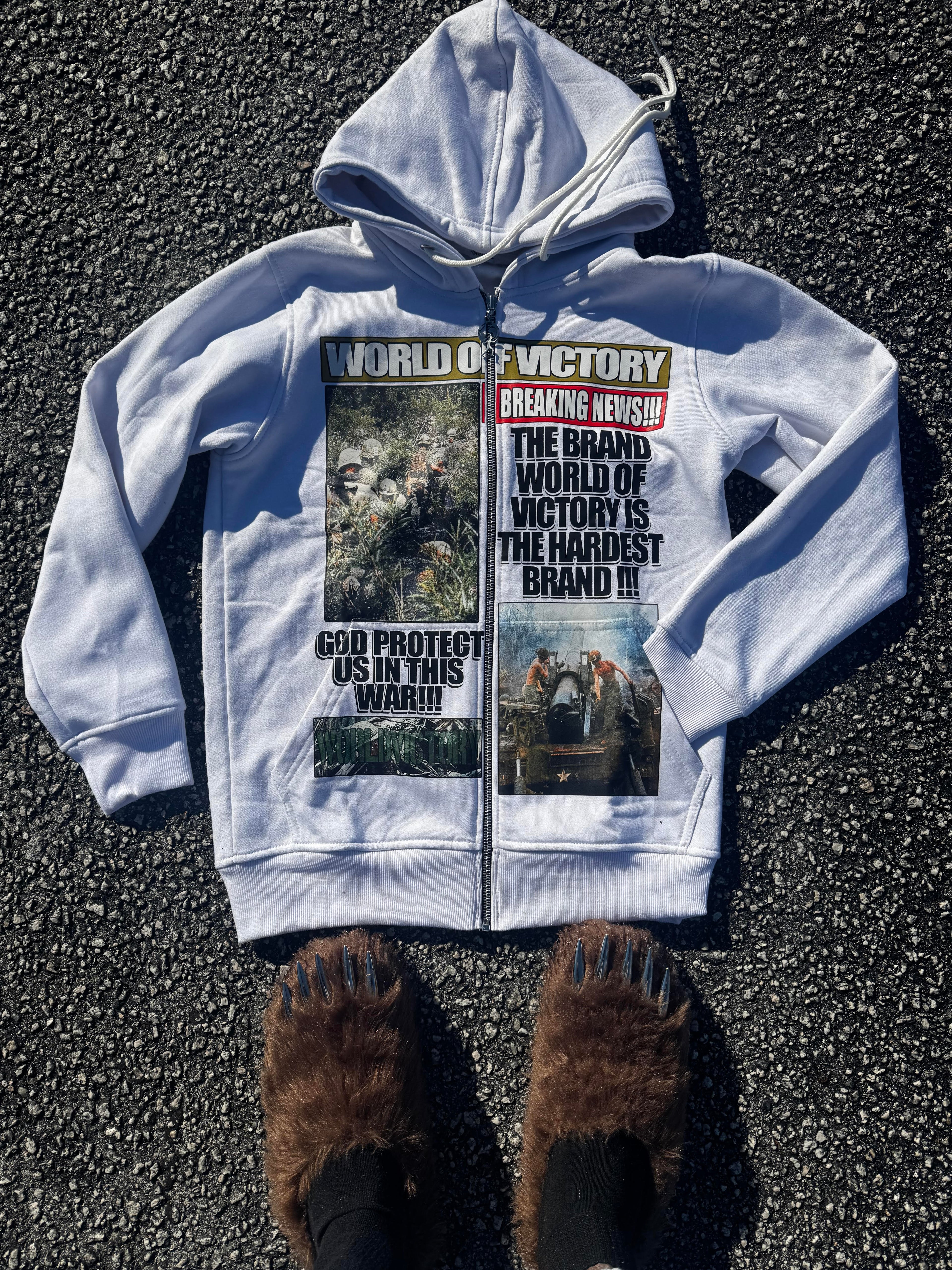 ¨GOD PROTECT US IN THIS WAR¨ WHITE